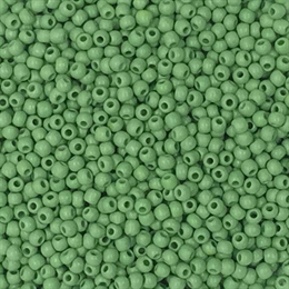 Seed beads 12/0, grøn, 10 gram